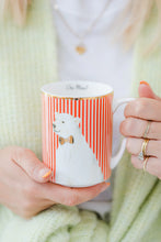 Load image into Gallery viewer, Red Stripe Polar Bear Mug