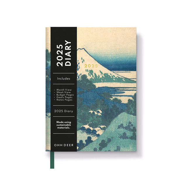 2025 Woodblock Mountains A6 Diary