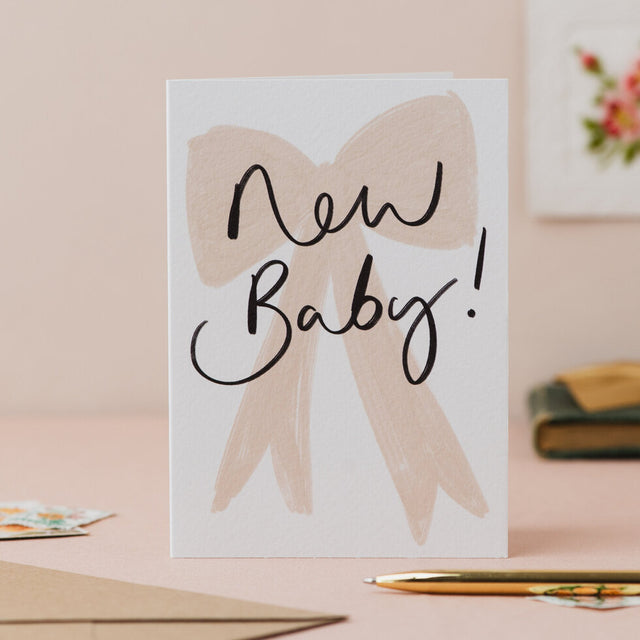 New Baby Bow Card