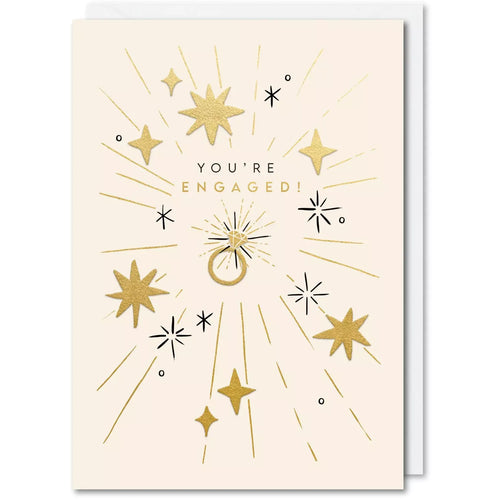 You're Engaged Foiled Card