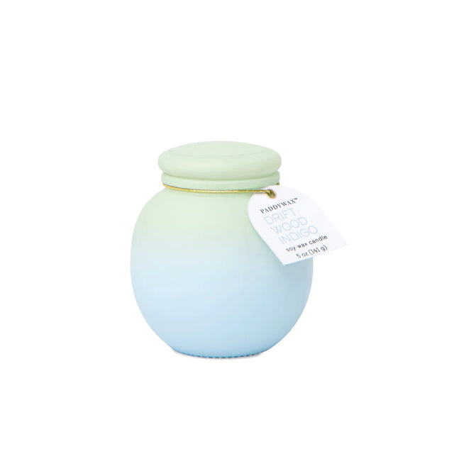 Green & Blue Ombre Candle - Driftwood Indigo
