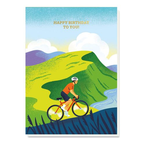 Outdoors Cycling Birthday Card