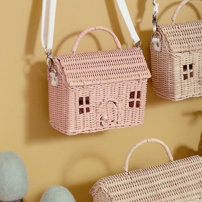 Rose Casa Rattan Bag