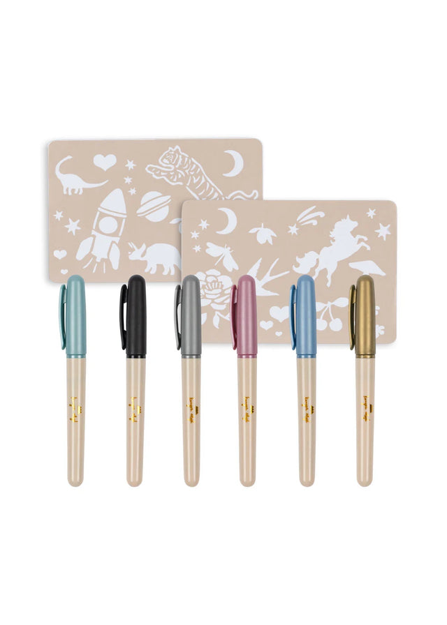 Metallic Tattoo Pen Set