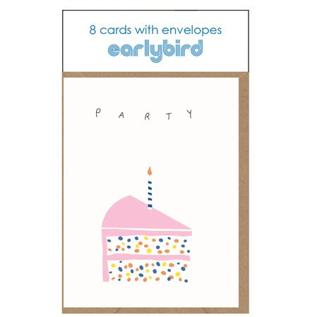Pack Of Birthday Cake Party Invitations