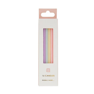Pastel Tall Birthday Candles