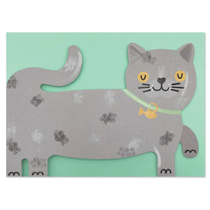 Grey Cat Card