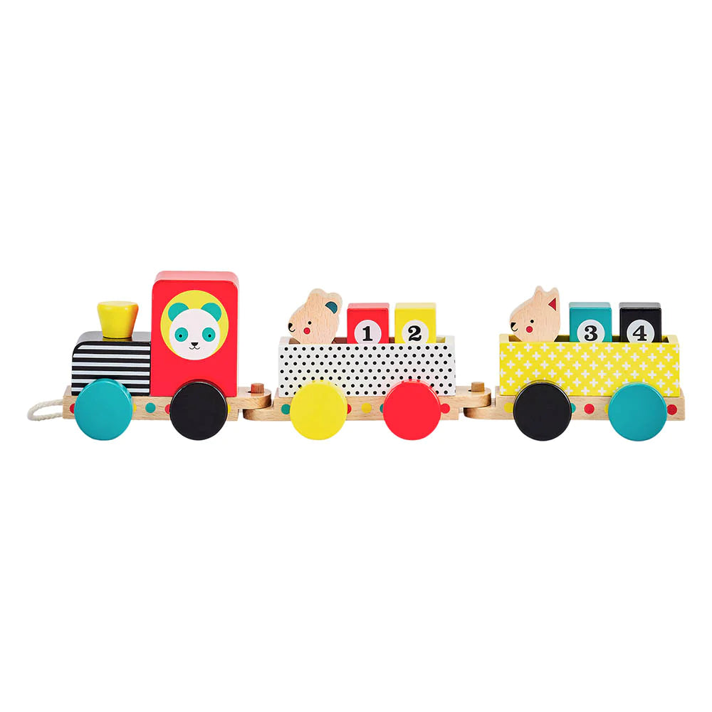 Animal Friends Wooden Pull Along Train