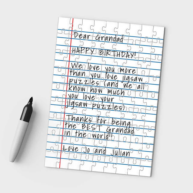 Personalised Letter Jigsaw Puzzle