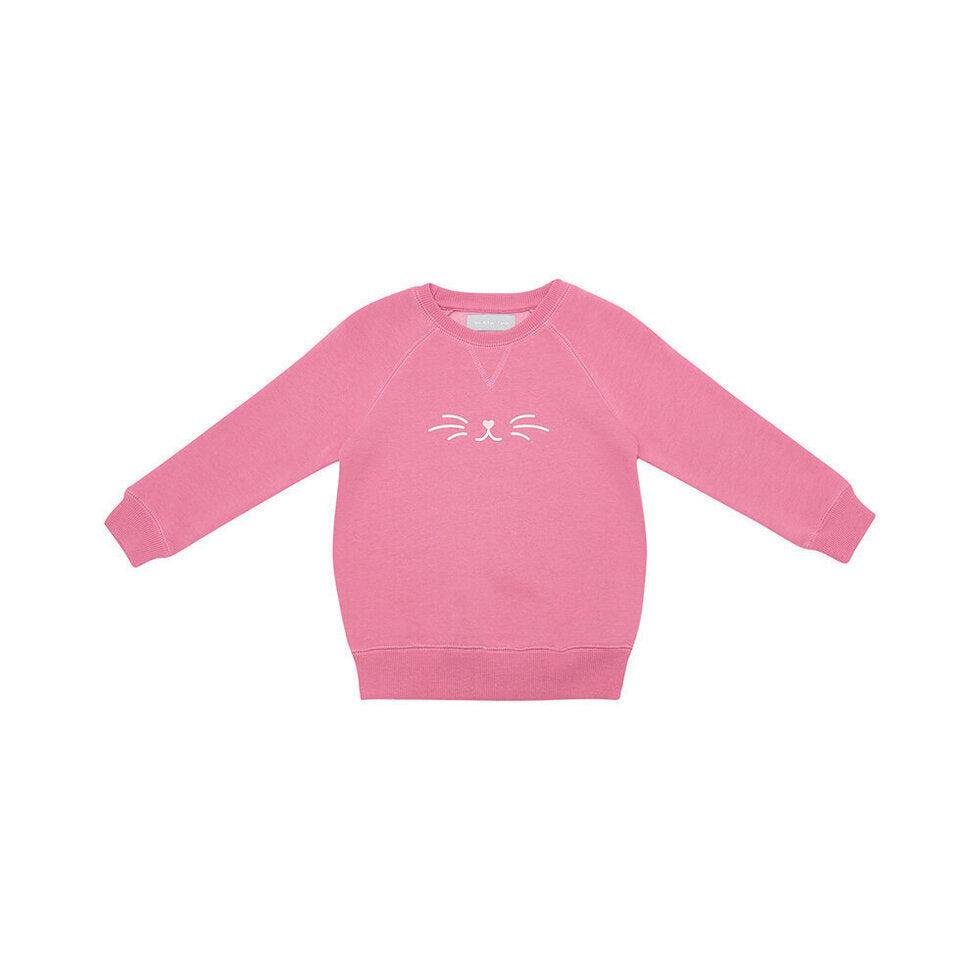 Cat Rose Pink Sweatshirt