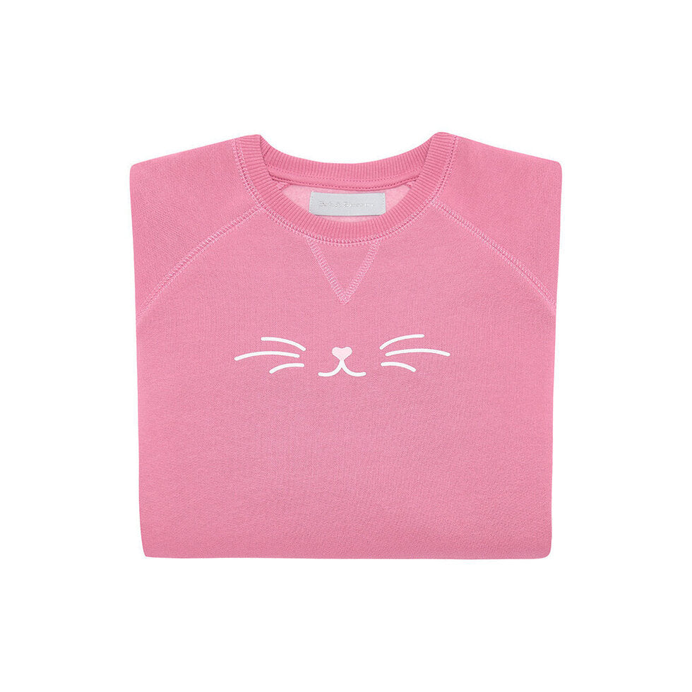 Cat Rose Pink Sweatshirt