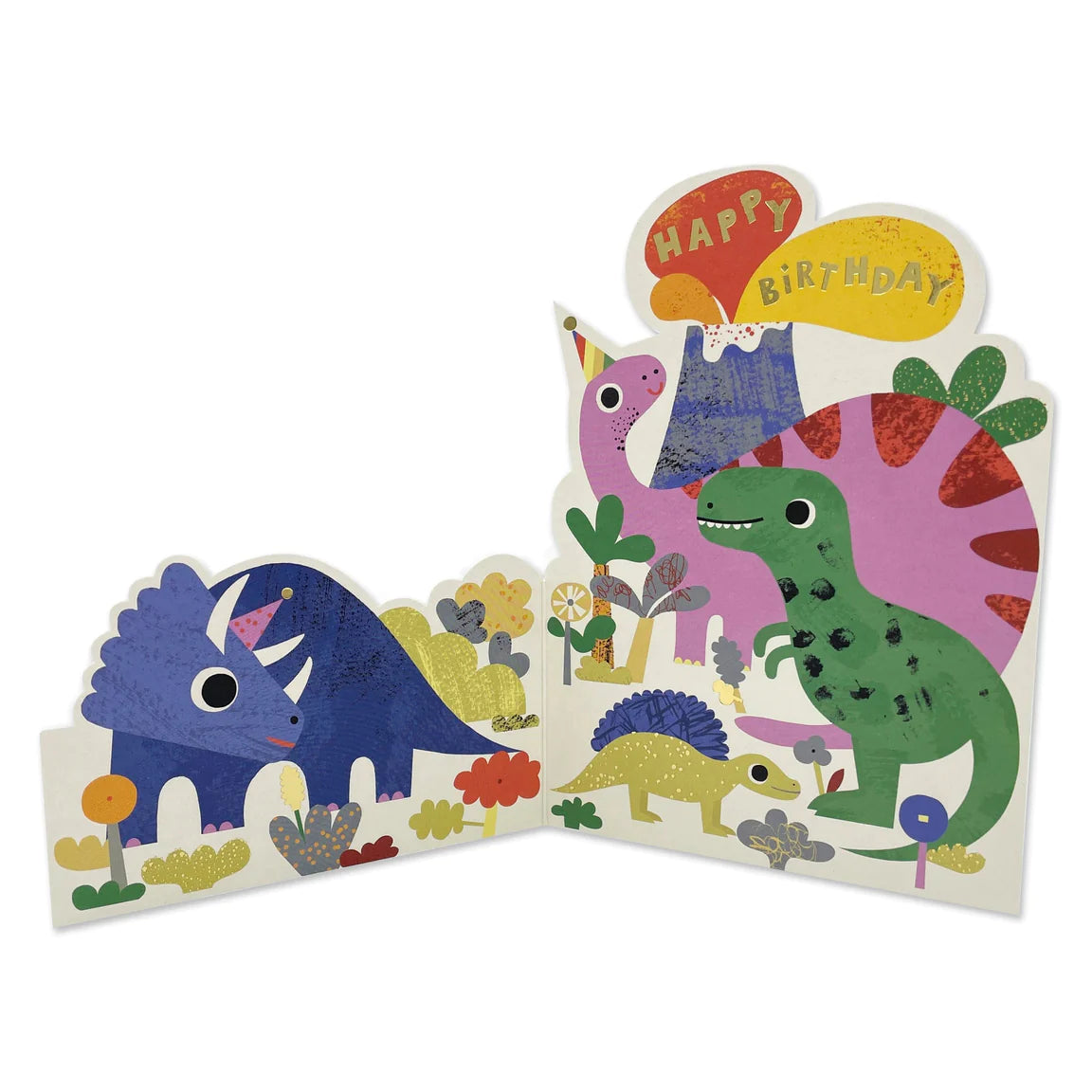 Fold Out Dinosaur Birthday Card