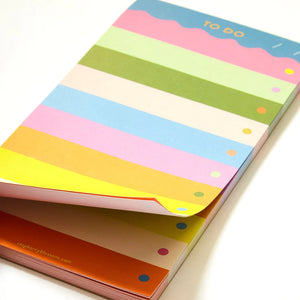 Rainbow To Do List Pad