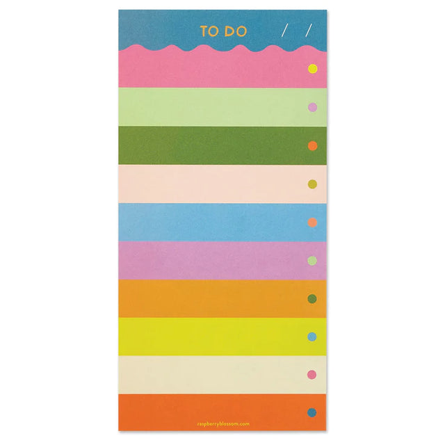 Rainbow To Do List Pad