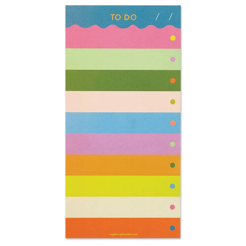 Rainbow To Do List Pad