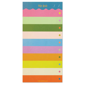 Rainbow To Do List Pad