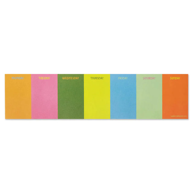 Rainbow Keyboard Week Planner