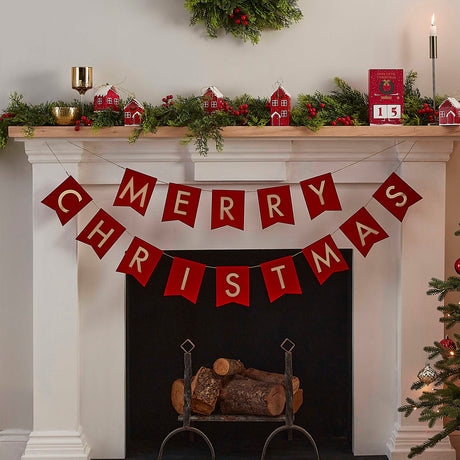 Velvet Christmas Bunting