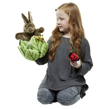 Load image into Gallery viewer, Rabbit &amp; Bugs Hide Away Puppets