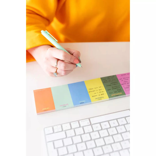 Rainbow Keyboard Week Planner
