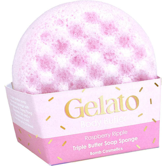 Raspberry Ripple Body Buffer Sponge
