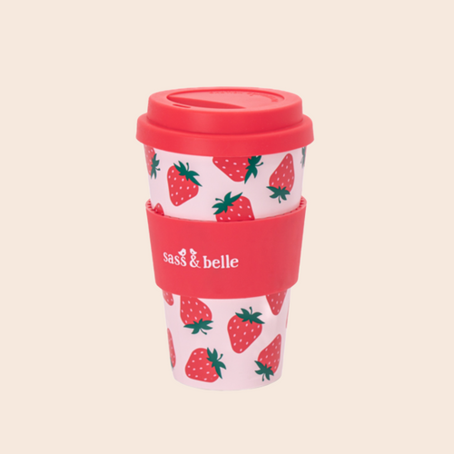 Strawberry Travel Coffee Cup