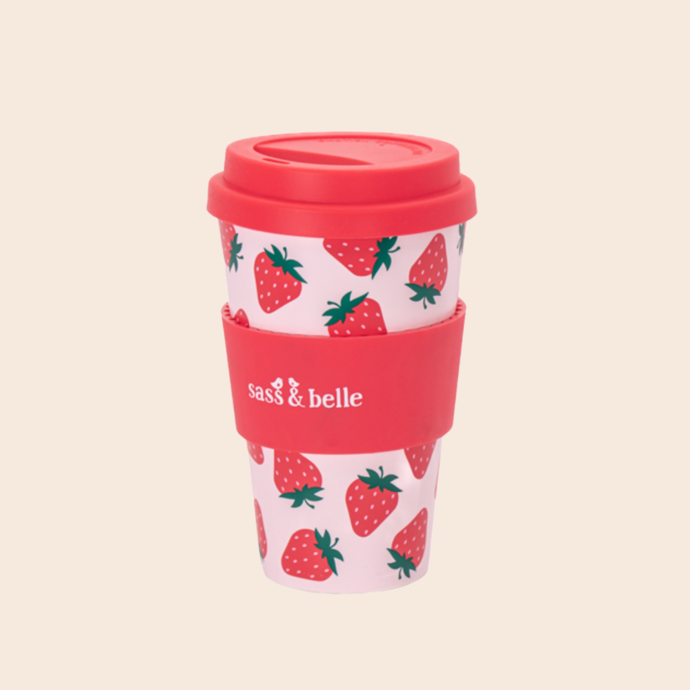Strawberry Travel Coffee Cup