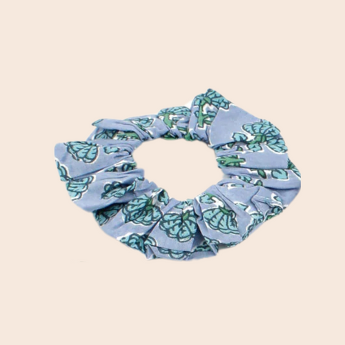 Small Blue Floral crunchie
