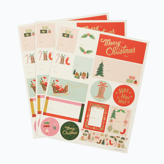 Deck The Halls Rifle Sticker Set