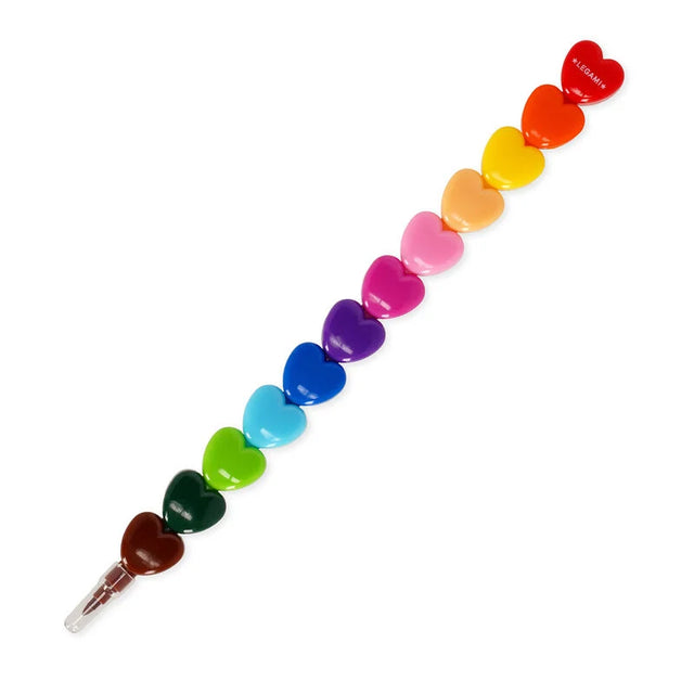 Stackable Heart Crayons