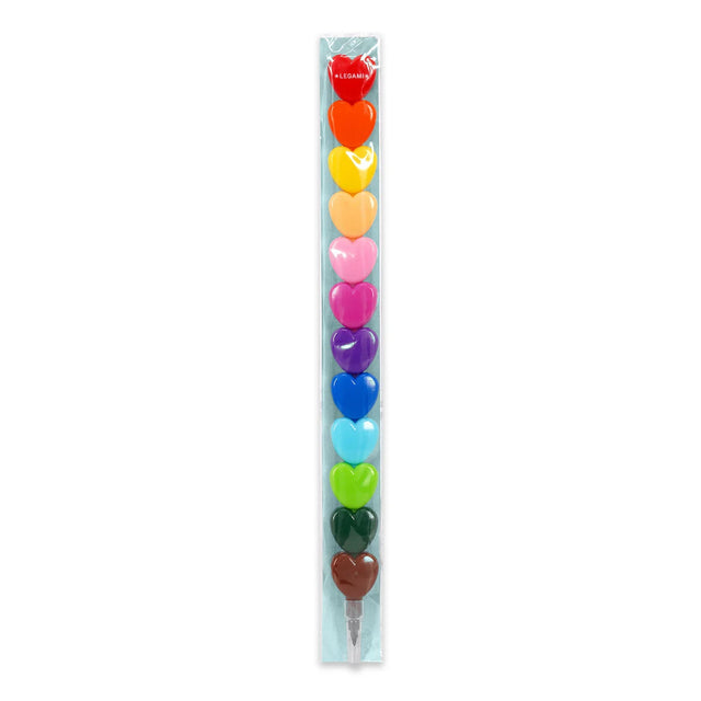 Stackable Heart Crayons