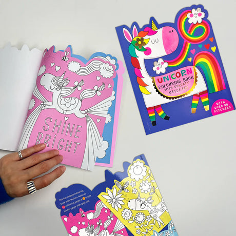 Unicorn Colouring Book with Stickers