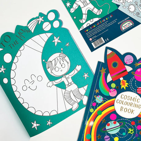 Cosmic Space Colouring Book with Stickers