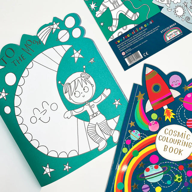 Cosmic Space Colouring Book with Stickers