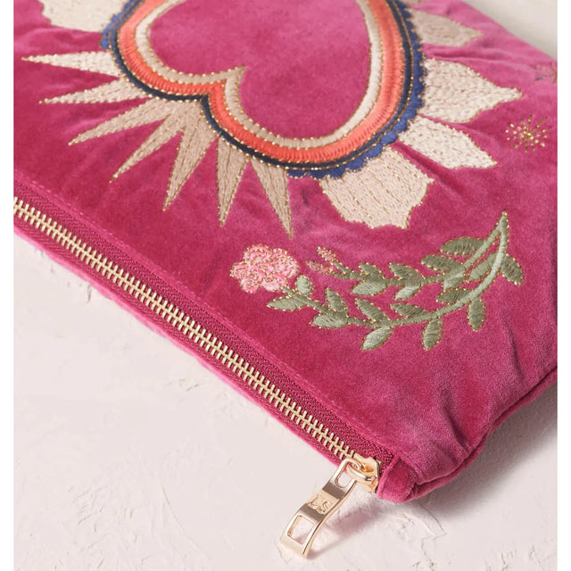Sacred Heart Rhubarb Everyday Pouch