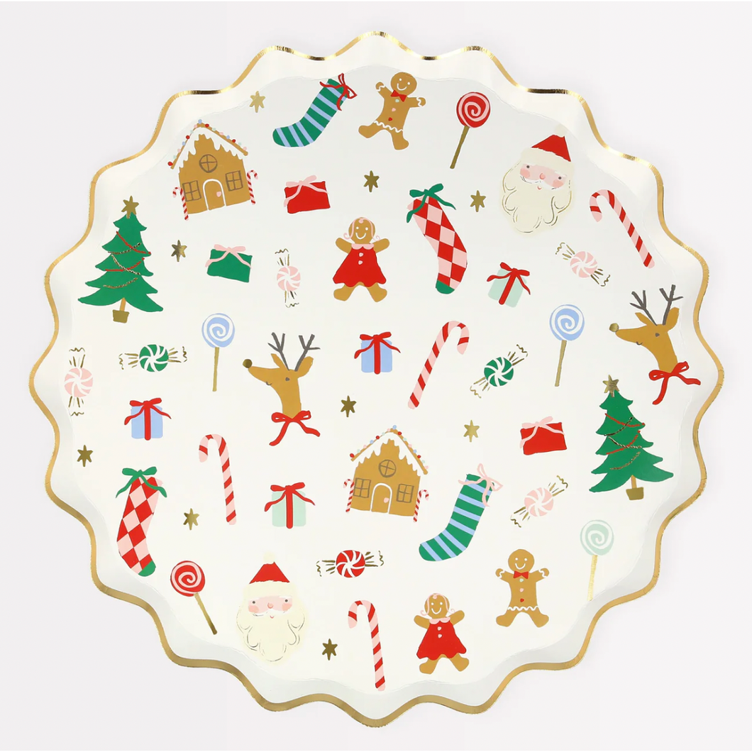 Jolly Christmas Paper Plates