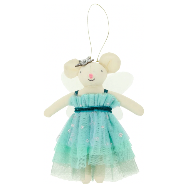 Christmas Green Fairy Mouse Decoration