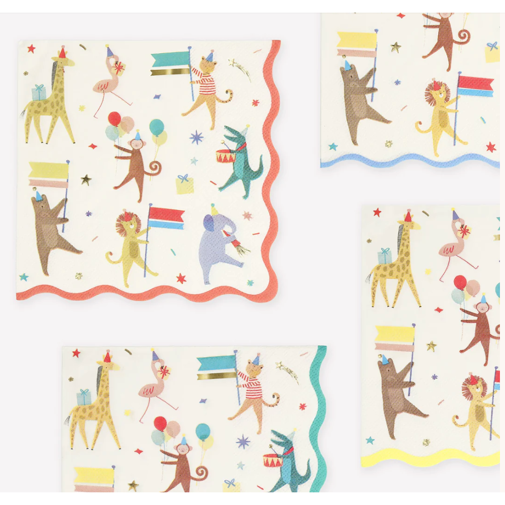 Animal Parade Party Napkins