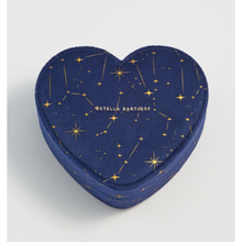 Load image into Gallery viewer, Navy Velvet Celestial Heart Jewellery Box