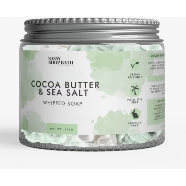 Cocoa Butter & Sea Salt Whipped Soap