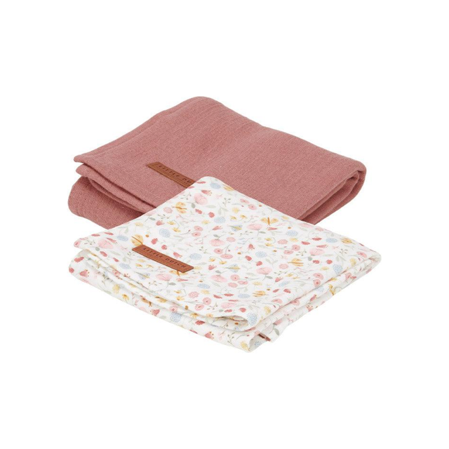 Multi-Use Swaddles Set - Pink & Vintage Flowers