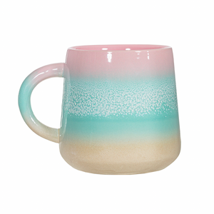 Pink Green Ombre Glaze Mug