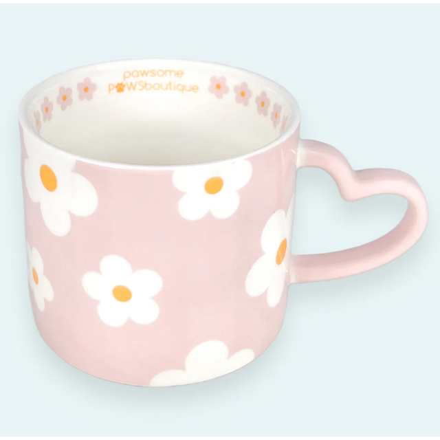 Pink Flowers Mug