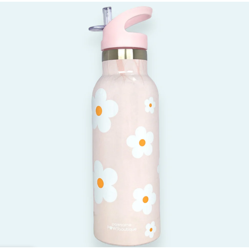 Pink Flowers Stainless Steel Bottle