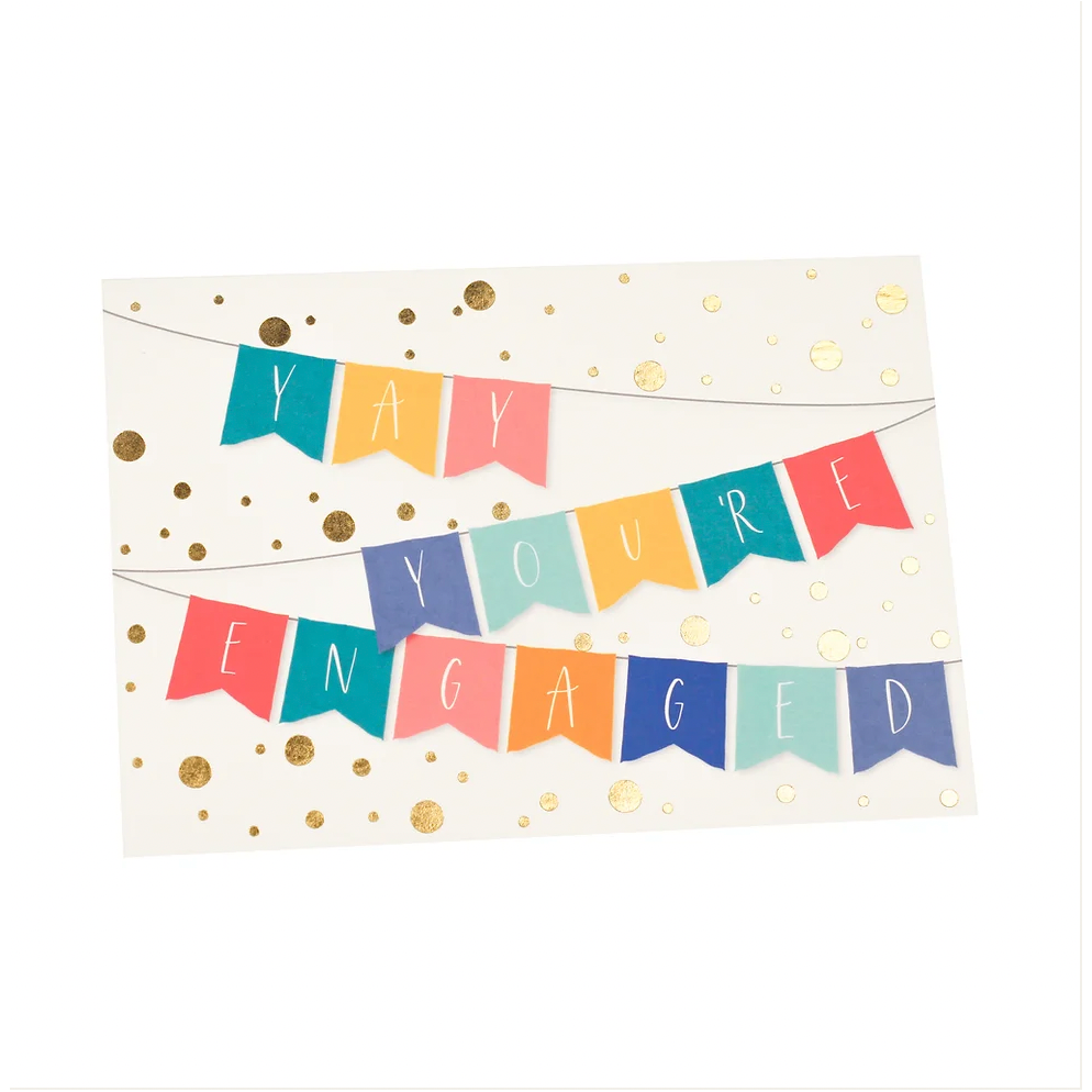 You're Engaged Bunting Card