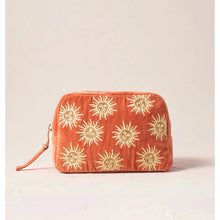Load image into Gallery viewer, Sun Goddess Rust Velvet Makeup Bag