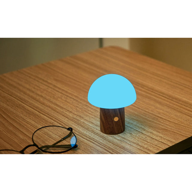 Super Mini Alice Mushroom Lamp: Walnut
