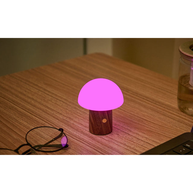 Super Mini Alice Mushroom Lamp: Walnut