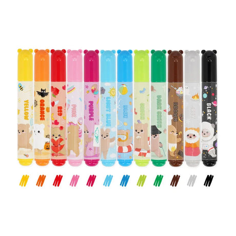 Teddy Friends Marker Pens