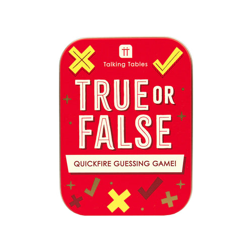 True or False Tin Game